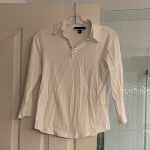 Karen Scott White Long Sleeve Shirt